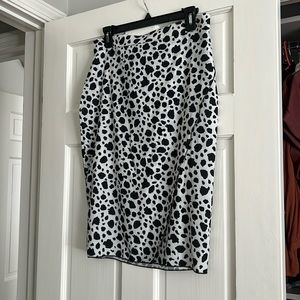 Cow print skirt